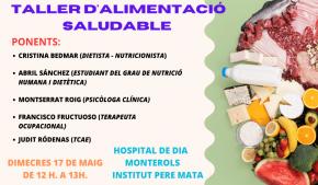 Xerrada-Taller dedicada a Alimentaci saludable a lHospital de Dia Monterols
