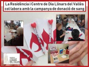 La Residncia Llinars del Valls collabora amb la campanya de donaci de sang